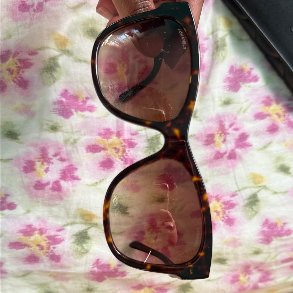 Chanel Tortoise Shell Sunglasses